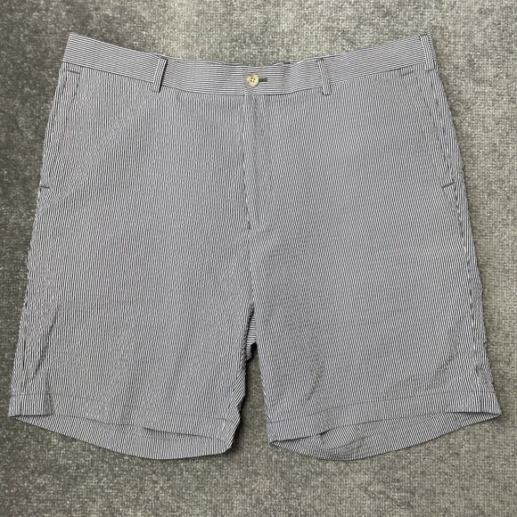 Peter Millar Other - Peter Millar Shorts Mens 38 Blue White Striped Seersucker Featherweight Golf